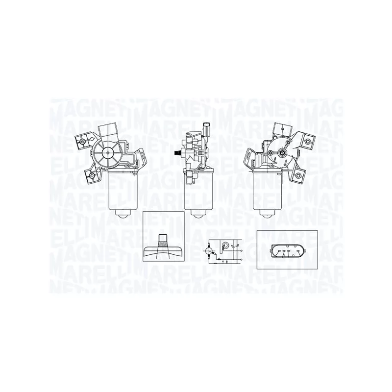 Moteur d'essuie-glace MAGNETI MARELLI 064371200010