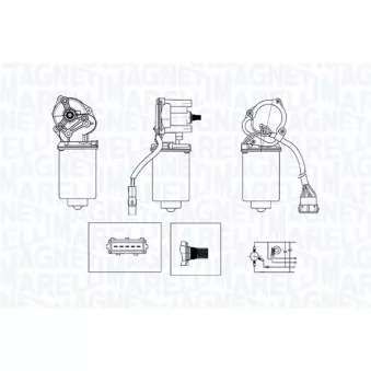 Moteur d'essuie-glace MAGNETI MARELLI 064371300010