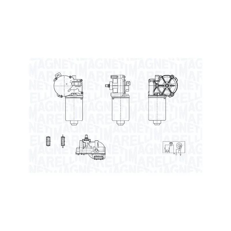 Moteur d'essuie-glace MAGNETI MARELLI 064371600010