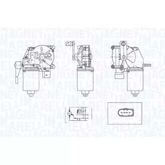 Moteur d'essuie-glace MAGNETI MARELLI 064372100010