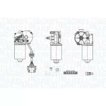 Moteur d'essuie-glace MAGNETI MARELLI 064372700010