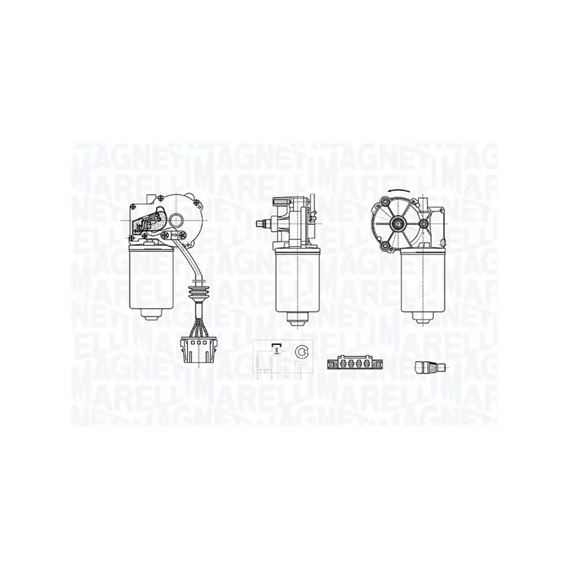 Moteur d'essuie-glace MAGNETI MARELLI 064372700010
