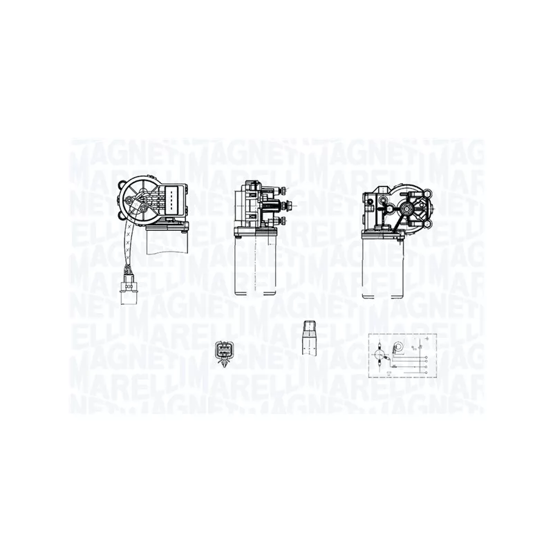 Moteur d'essuie-glace MAGNETI MARELLI 064374700010