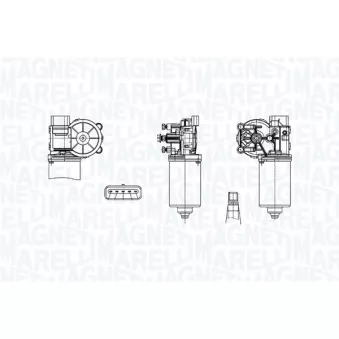 Moteur d'essuie-glace MAGNETI MARELLI 064374810010