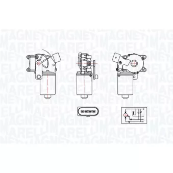 Moteur d'essuie-glace MAGNETI MARELLI 064375300010