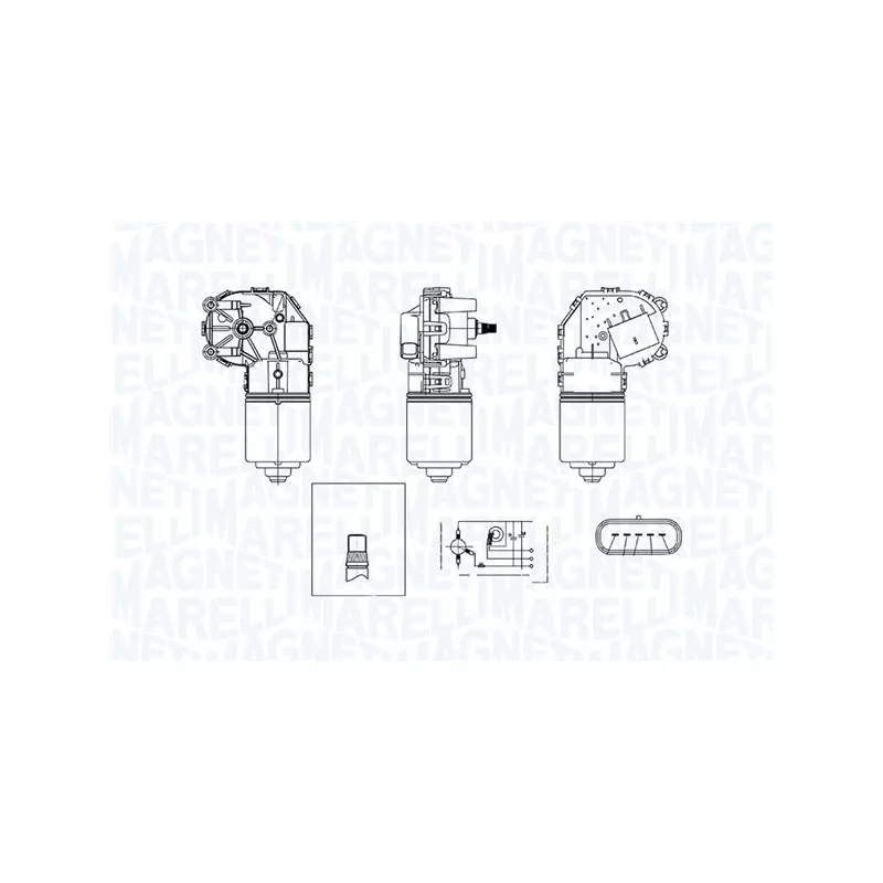 Moteur d'essuie-glace MAGNETI MARELLI 064375600010