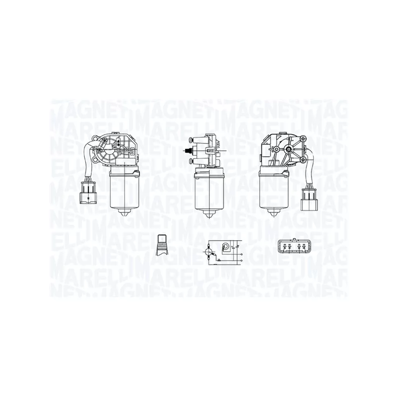 Moteur d'essuie-glace MAGNETI MARELLI 064375900010