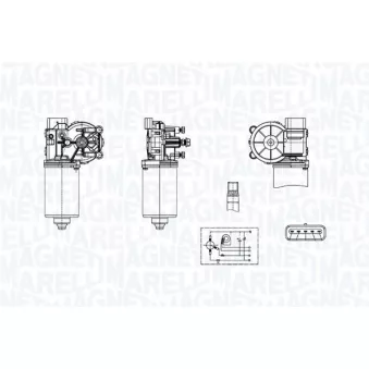 Moteur d'essuie-glace MAGNETI MARELLI 064376500010