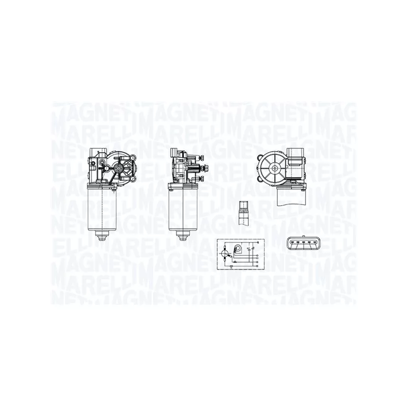 Moteur d'essuie-glace MAGNETI MARELLI 064376500010