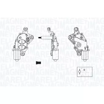 Moteur d'essuie-glace MAGNETI MARELLI 064377000010