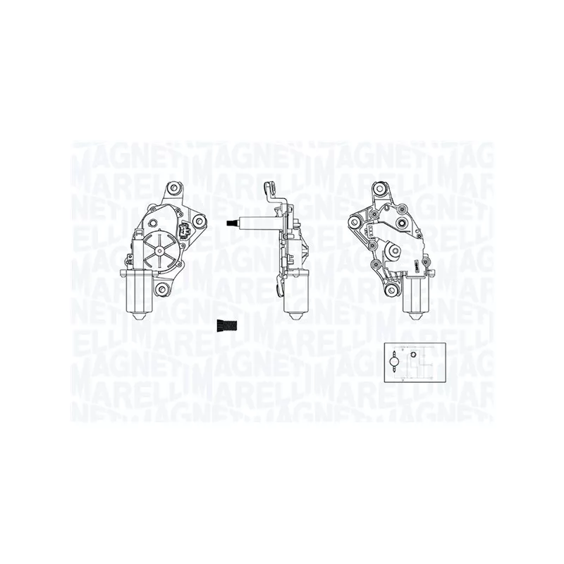 Moteur d'essuie-glace MAGNETI MARELLI 064377000010