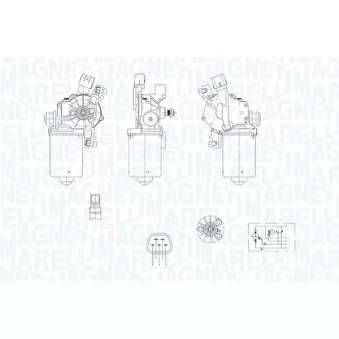 Moteur d'essuie-glace MAGNETI MARELLI