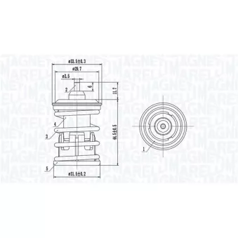 Thermostat, liquide de refroidissement MAGNETI MARELLI