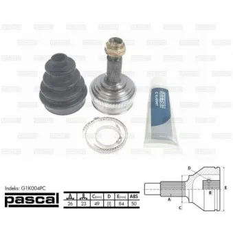 Embout de cardan avant (kit de réparation) PASCAL G1K004PC