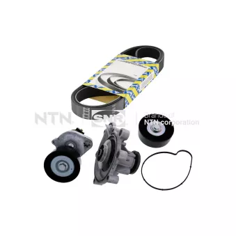 Pompe à eau+Jeu de courroie trapézoïdale à nervures SNR KAP851.070
