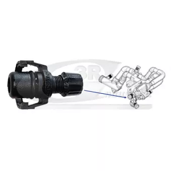 Bouchon, bride de liquide de refroidissement 3RG 65201