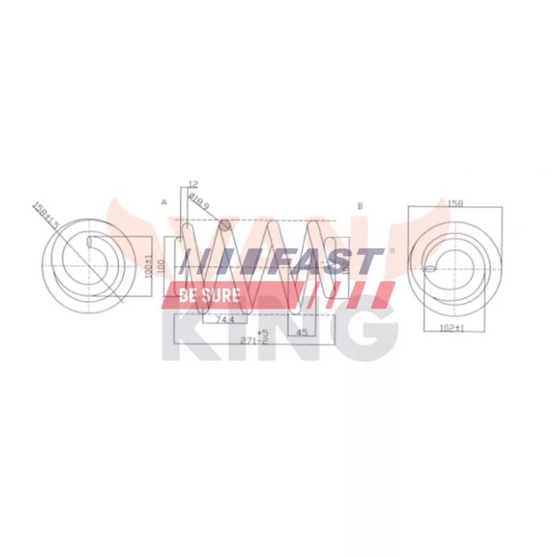 Ressort de suspension FAST FT12282K