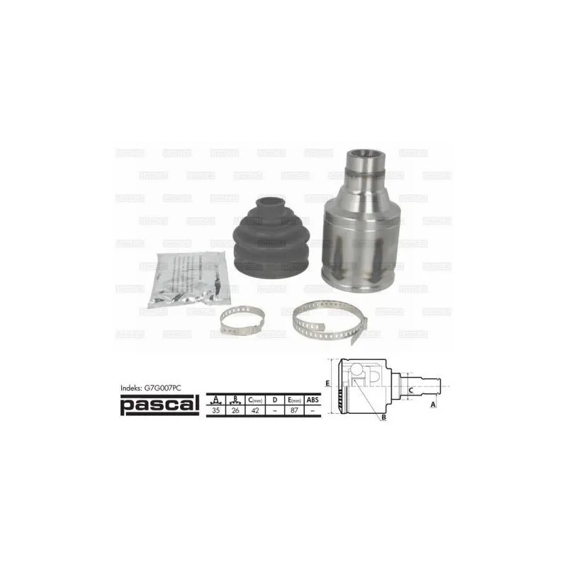Embout de cardan avant (kit de réparation) PASCAL G7G007PC