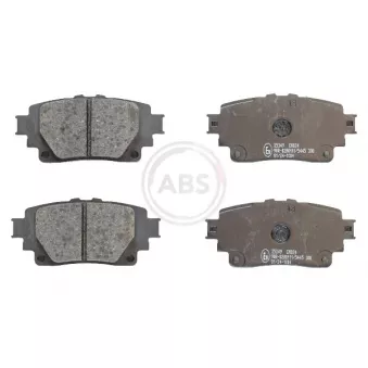 Jeu de 4 plaquettes de frein arrière A.B.S. 35349
