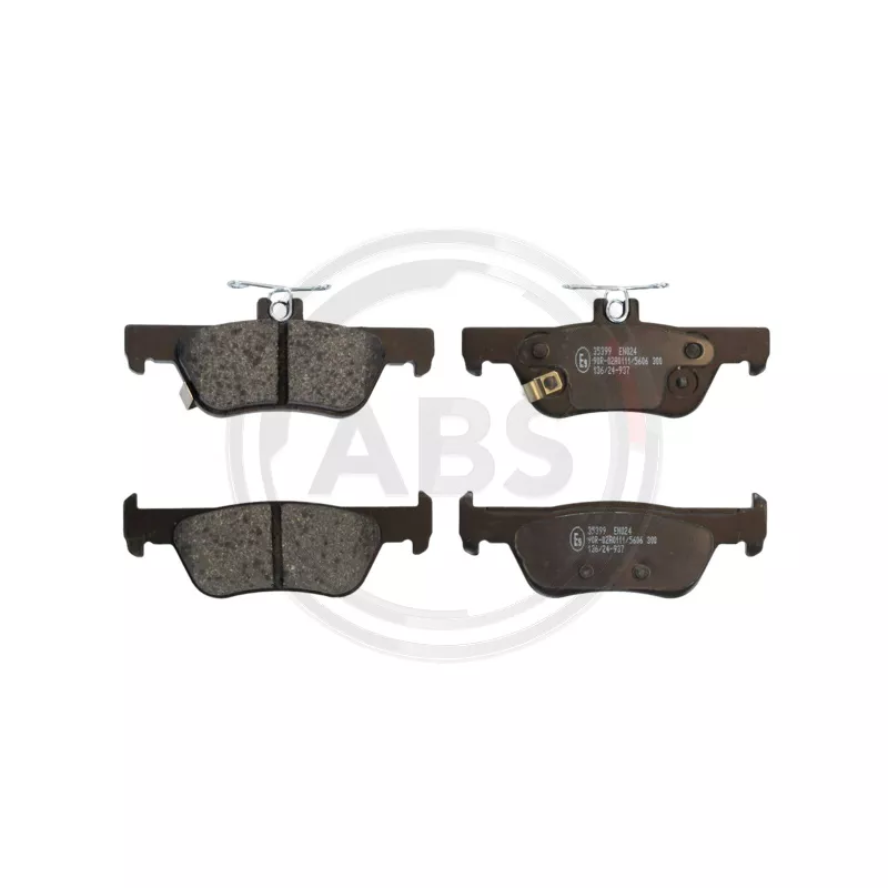 Jeu de 4 plaquettes de frein arrière A.B.S. 35399