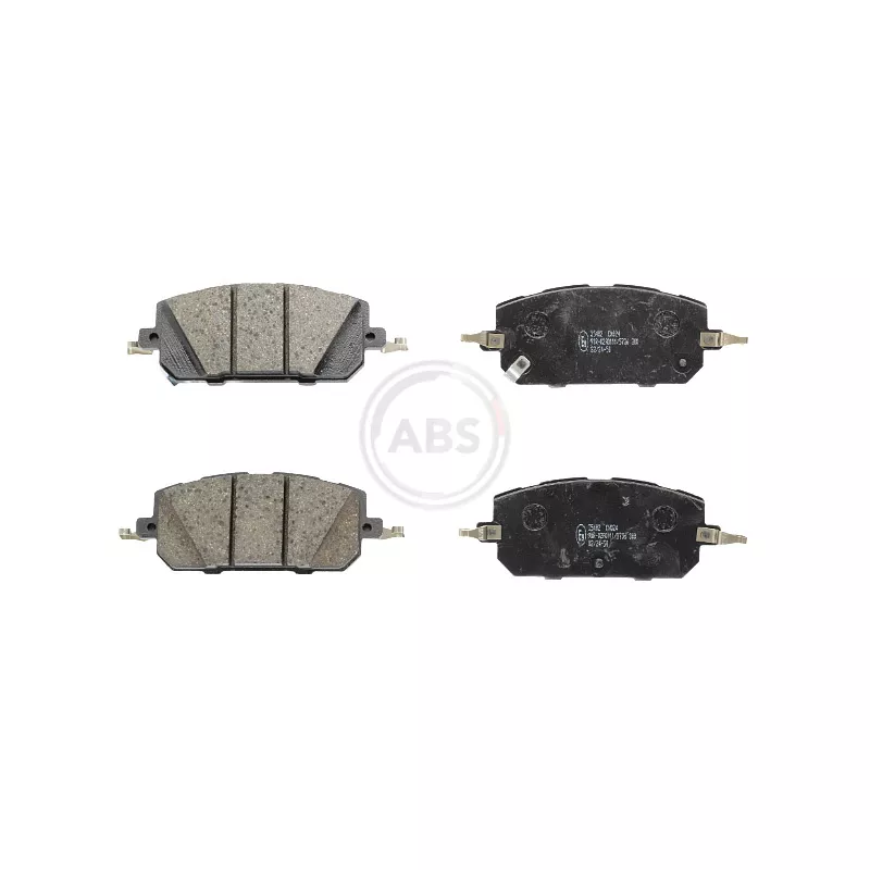 Jeu de 4 plaquettes de frein avant A.B.S. 35402
