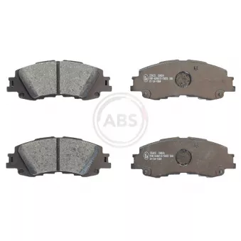 Jeu de 4 plaquettes de frein avant A.B.S. 35423
