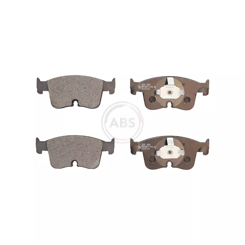 Jeu de 4 plaquettes de frein avant A.B.S. 35426