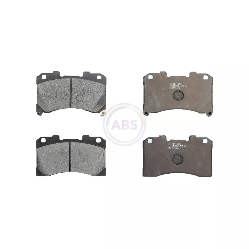 Jeu de 4 plaquettes de frein avant A.B.S. 35427