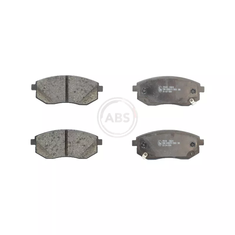 Jeu de 4 plaquettes de frein avant A.B.S. 35430