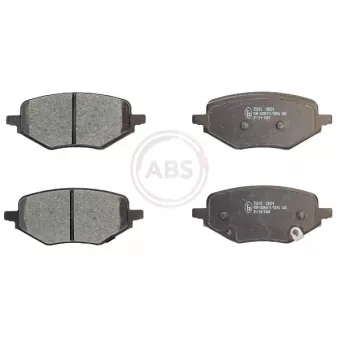 Jeu de 4 plaquettes de frein arrière A.B.S. 35433