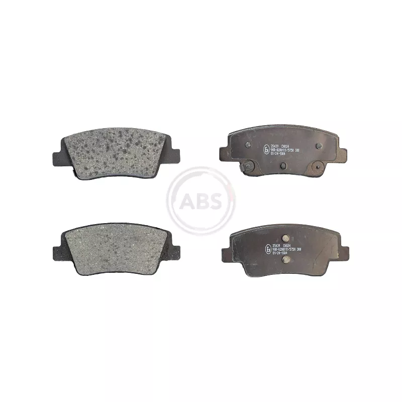 Jeu de 4 plaquettes de frein arrière A.B.S. 35439
