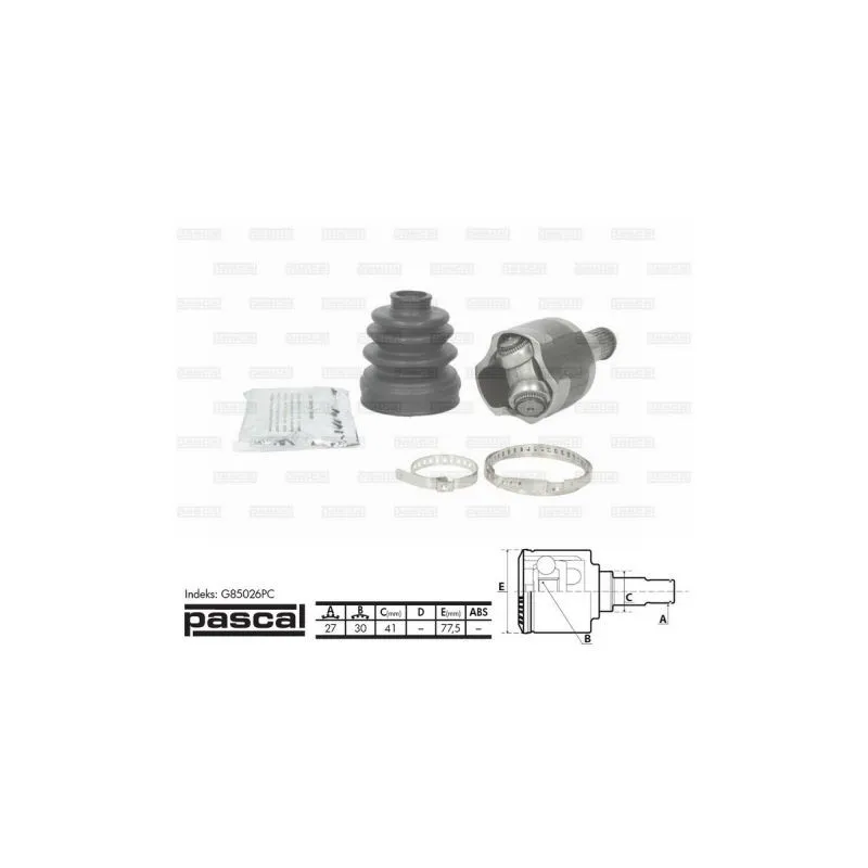 Jeu de joints, arbre de transmission avant droit PASCAL G85026PC