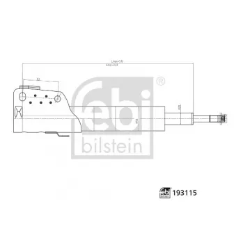 Jeu de 2 amortisseurs avant FEBI BILSTEIN