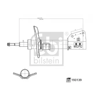 Jeu de 2 amortisseurs avant FEBI BILSTEIN 193139