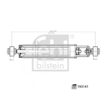 Jeu de 2 amortisseurs arrière FEBI BILSTEIN