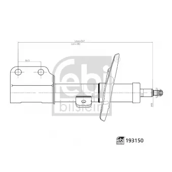 Jeu de 2 amortisseurs avant FEBI BILSTEIN