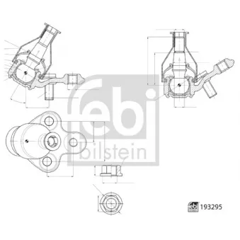 Rotule de suspension avant FEBI BILSTEIN 193295