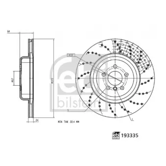 Disque de frein arrière droit FEBI BILSTEIN