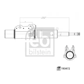 Jeu de 2 amortisseurs avant FEBI BILSTEIN 193472