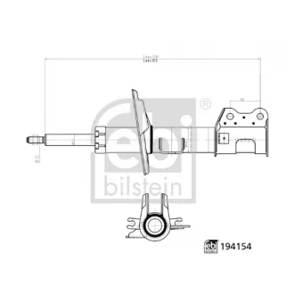Amortisseur avant droit FEBI BILSTEIN
