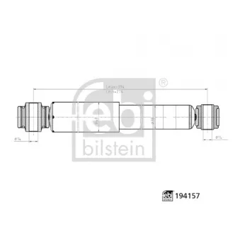 Jeu de 2 amortisseurs arrière FEBI BILSTEIN