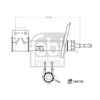 Amortisseur avant gauche FEBI BILSTEIN 194159