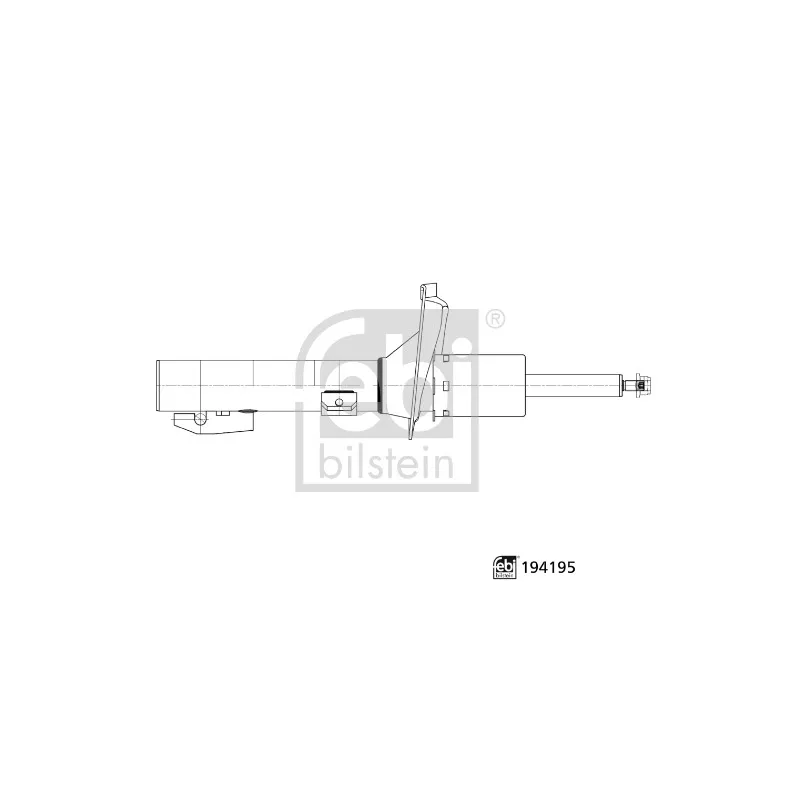 Jeu de 2 amortisseurs avant FEBI BILSTEIN 194195