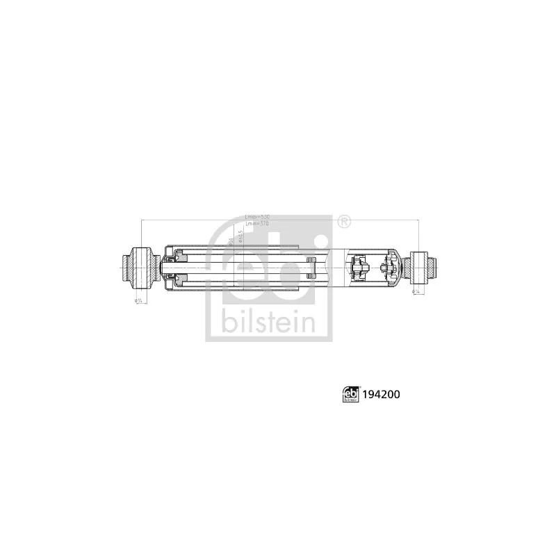 Jeu de 2 amortisseurs arrière FEBI BILSTEIN 194200