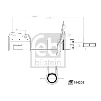 Jeu de 2 amortisseurs avant FEBI BILSTEIN