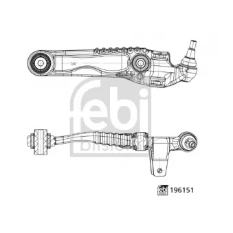 Bras de liaison, suspension de roue avant droit FEBI BILSTEIN