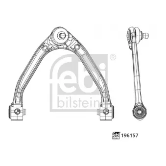 Bras de liaison, suspension de roue avant gauche FEBI BILSTEIN 196157