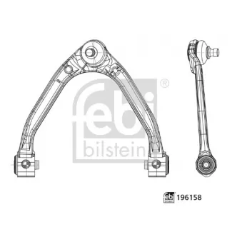 Bras de liaison, suspension de roue avant droit FEBI BILSTEIN 196158