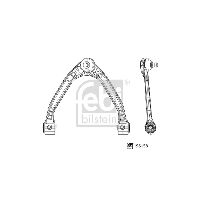 Bras de liaison, suspension de roue avant droit FEBI BILSTEIN 196158
