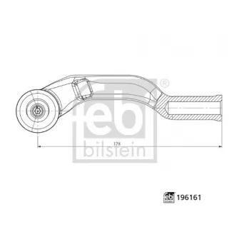 Rotule de barre de connexion avant gauche FEBI BILSTEIN 196161